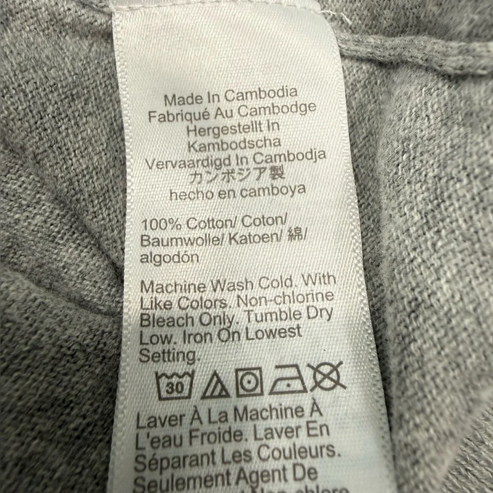 J. Crew Light Gray Button Down Cardigan Size Large #2191 - Picture 6 of 6